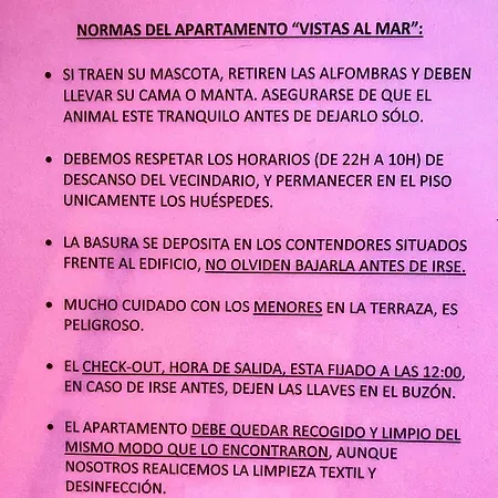 Vistas Al Mar 公寓 *